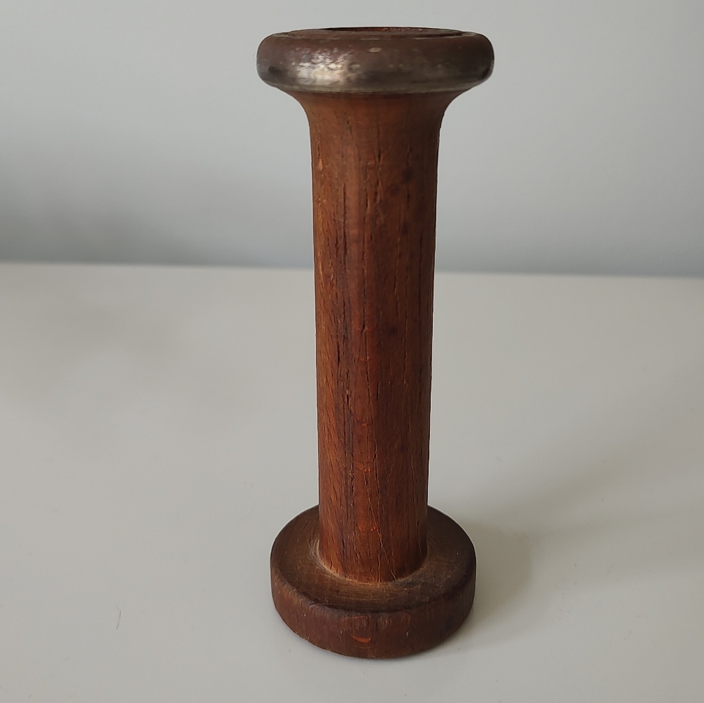 VTG Industrial Textile Mill Bobbin Primitive Decor